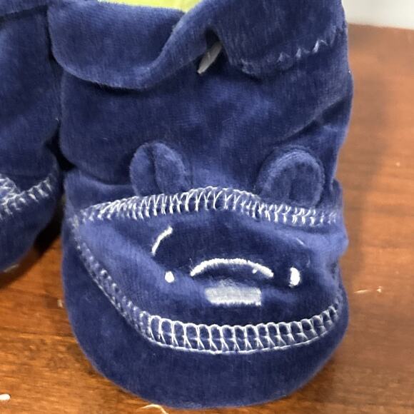 Classic Pooh Disney Winnie The Pooh Navy Blue Baby Booties - Picture 6 of 7